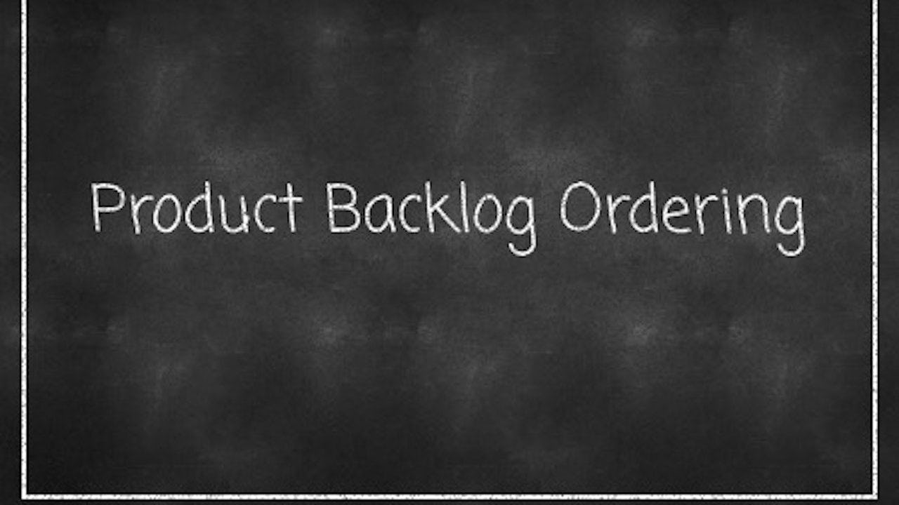 product backlog ordering - Conclusion Consulting
