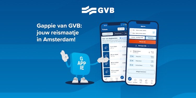 Gappie van GVB: jouw reismaatje in Amsterdam